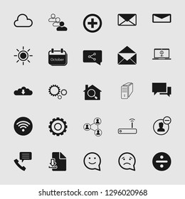social media and network icon set 