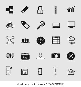 social media and network icon set 