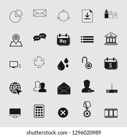 social media and network icon set 