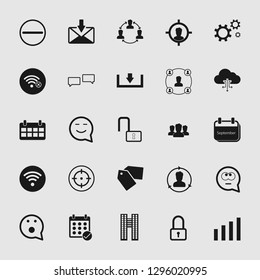 social media and network icon set 