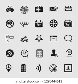 social media and network icon set 
