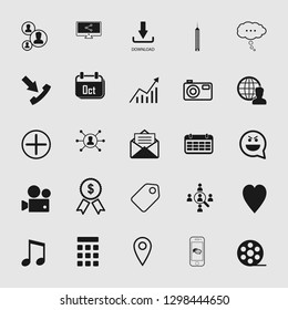 social media and network icon set 