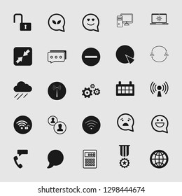 social media and network icon set 