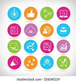 social media and network icons