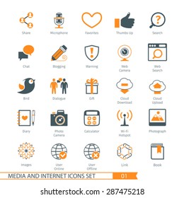 Social Media And Network Icons Set 01