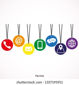 Social Media network icons symbols 