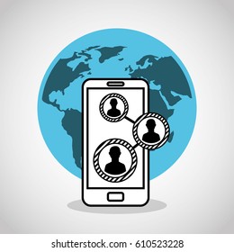 social media network icons vector illustration design