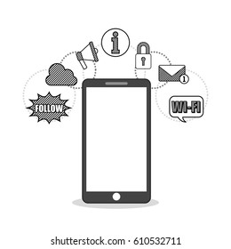 social media network icons vector illustration design