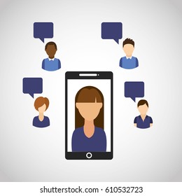 social media network icons vector illustration design