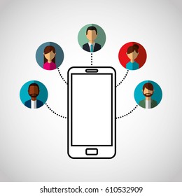 social media network icons vector illustration design