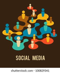 Social Media and network illustration