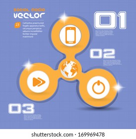 Social Media and network illustration. Vector 