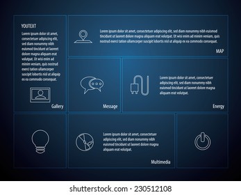 Social Media ,Network Illustration, Vector 