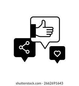 Social Media Network Platform Fill Icon	