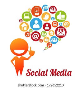 Social media and networking concept