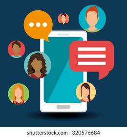 Social media and networking design, vector illustration.