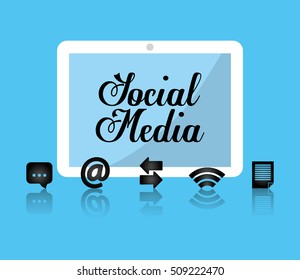 Social media networking icon vector illustration graphic design