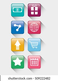 Social media networking icon vector illustration graphic design
