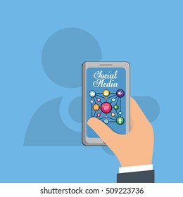 Social media networking icon vector illustration graphic design