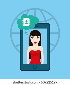 Social media networking icon vector illustration graphic design