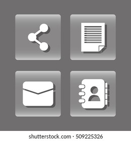 Social media networking icon vector illustration graphic design