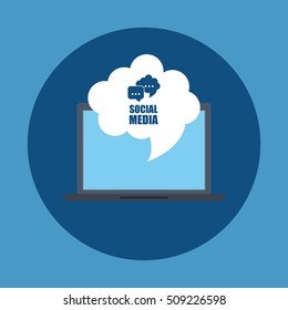 Social media networking icon vector illustration graphic design