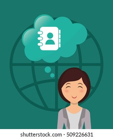 Social media networking icon vector illustration graphic design