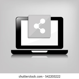 Social media and networking icon vector illustration graphic design