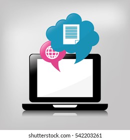 Social media and networking icon vector illustration graphic design