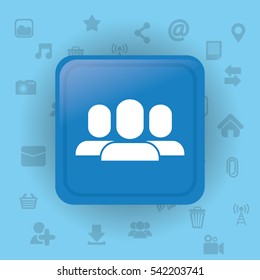 Social media and networking icon vector illustration graphic design