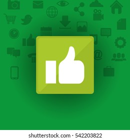 Social media and networking icon vector illustration graphic design