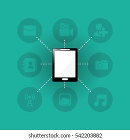 Social media and networking icon vector illustration graphic design