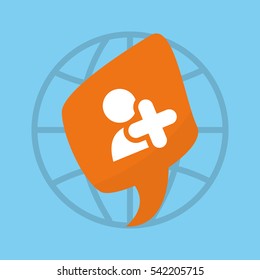 Social media networking icon vector illustration graphic design
