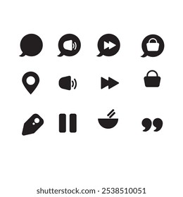 Social media networking Icons set
