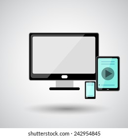 social media with nice icons