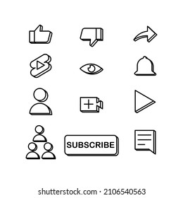 Social media notification collection, Vector illustration eps.10