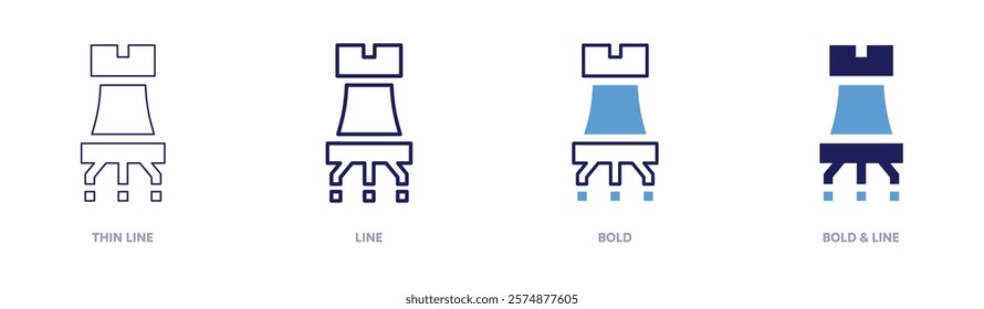 Social media objectives icon in 4 different styles. Thin Line, Line, Bold, and Bold Line. Duotone style. Editable stroke.