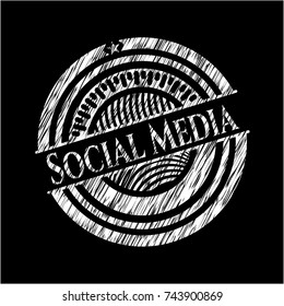 Social Media on chalkboard