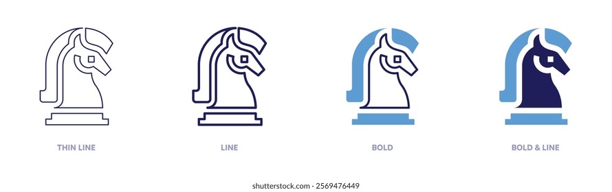 Social media optimization icon in 4 different styles. Thin Line, Line, Bold, and Bold Line. Duotone style. Editable stroke.