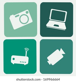 social media  over blue background vector illustration