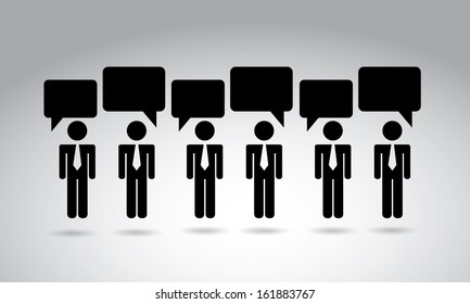 social  media over gray  background vector illustration 