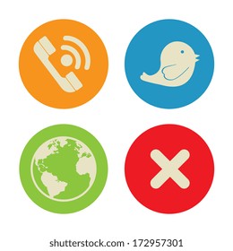 social media  over white background vector illustration