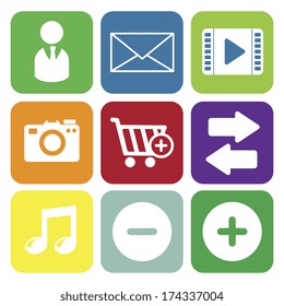 social media over white background vector illustration social media over white background vector illustration