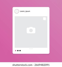 Social Media Page Mockup Vector Design.
