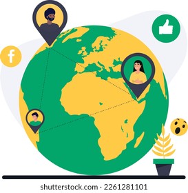 Social Media People with Posts