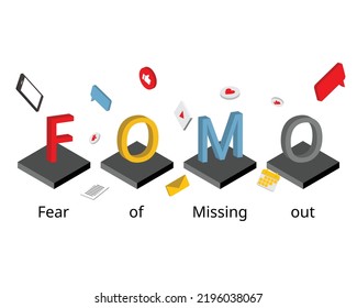 social media phenomenon of Fear of missing out or FOMO