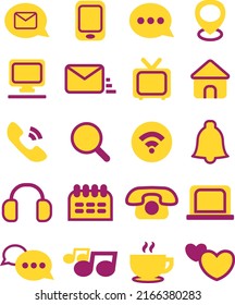 Social media platform, illustration, vector on a white background.