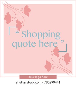 Social media platform posts template - quotes design - thank you message - editable