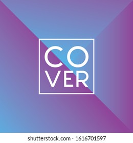 Social media post Abstract Background Designs with geometric style gradient color