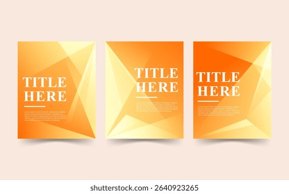 Social media post abstract gradient background orange and yellow,minimalistdesign for business,template,cover ,vector illustration. eps 10